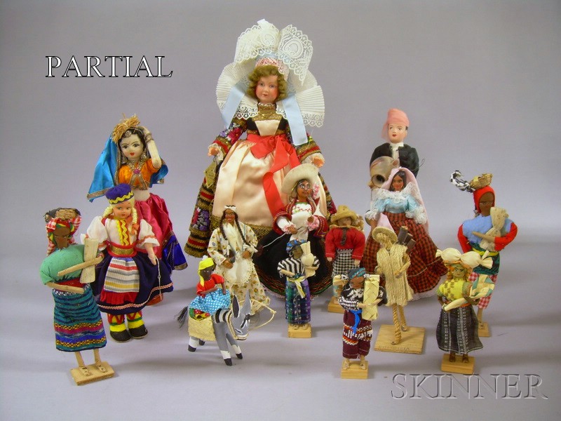 Appraisal: Approximately Thirty-four Dolls of the World including Bermuda Puerto Rico