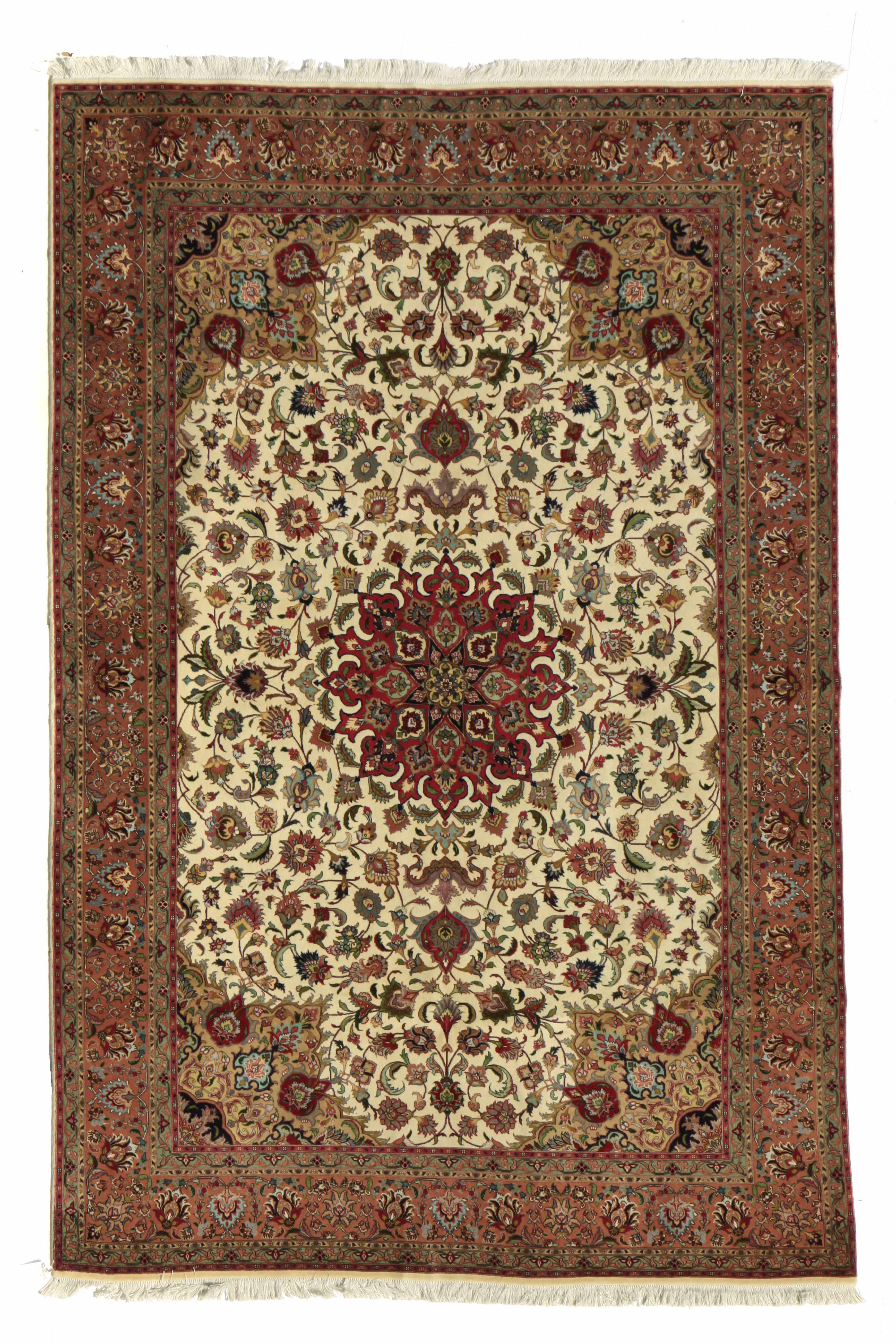 Appraisal: A Tabriz carpet size approximately ft in x ft in