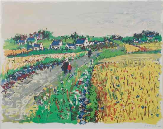 Appraisal: Yolande Ardissone French b Les Champs color lithograph edition signed