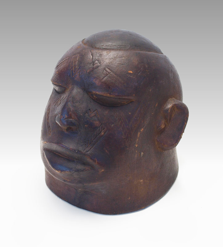 Appraisal: CARVED AFRICAN MAKONDE TANZAN LIPIKO MASK '' x '' x