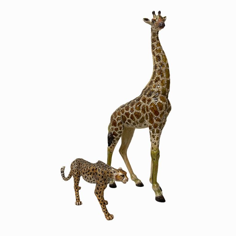 Appraisal: Jay Strongwater Limited Edition Animal Figurines Jay Strongwater Limited Edition