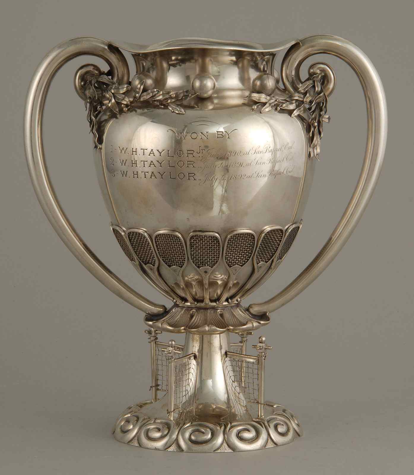 Appraisal: AMERICAN SILVER TENNIS TROPHY BY GEORGE C SHREVE CO OF