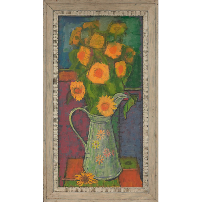 Appraisal: Paul Kauvar Smith American - Sunflowers c oil on board