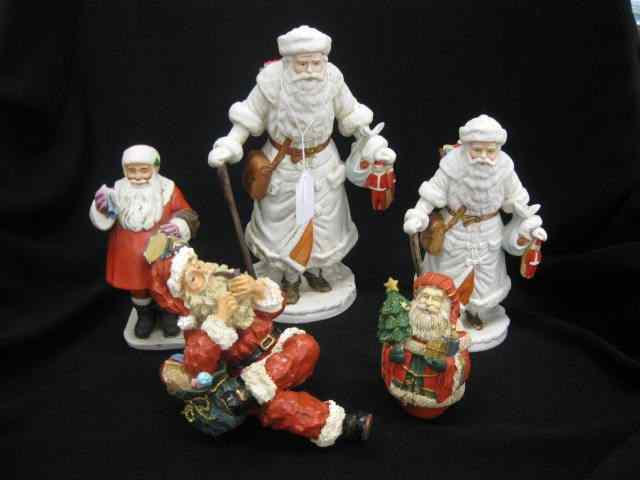 Appraisal: Santa Figurines including Norman Rockwell others '' to '' excellent