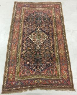 Appraisal: Bijar Center Hall Carpet Bijar center hall carpet with ivory