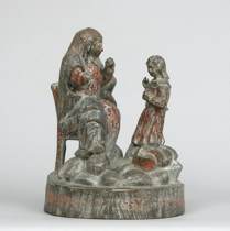 Appraisal: South American Bulto Depiction of Maria Queen of Heaven teaching