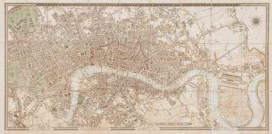 Appraisal: Cruchley George Frederick Cruchley's New Plan of London Improved to