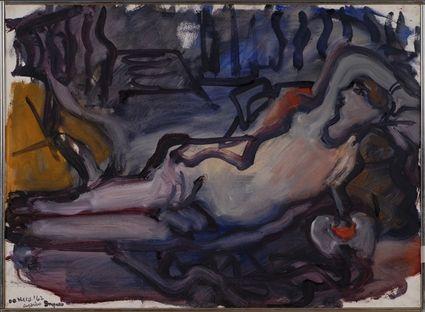 Appraisal: ROBERT DE NIRO SR - ODALISQUE APRES INGRES Oil on