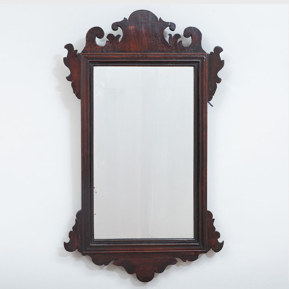 Appraisal: Group of Three Wood Mirrors Comprising A inlaid mirror of