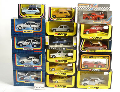 Appraisal: Corgi Matchbox group of Cars - Corgi No Honda No