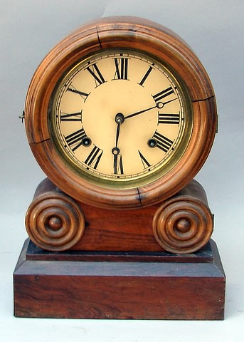 Appraisal: day time and strike by Ingraham Grecian Model-Rosewood H x