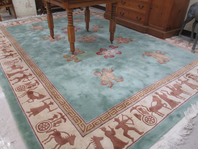 Appraisal: A CONTEMPORARY MAINLAND CHINESE CARPET hand knotted in a traditional