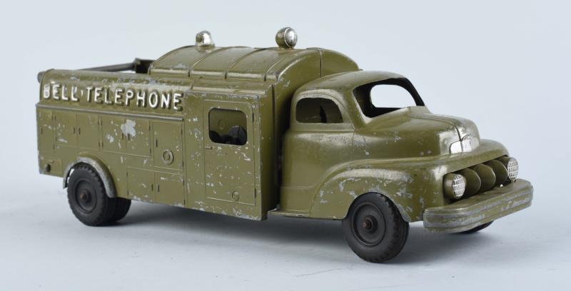 Appraisal: Hubley Bell Telephone Toy Truck Heavy paint loss and missing