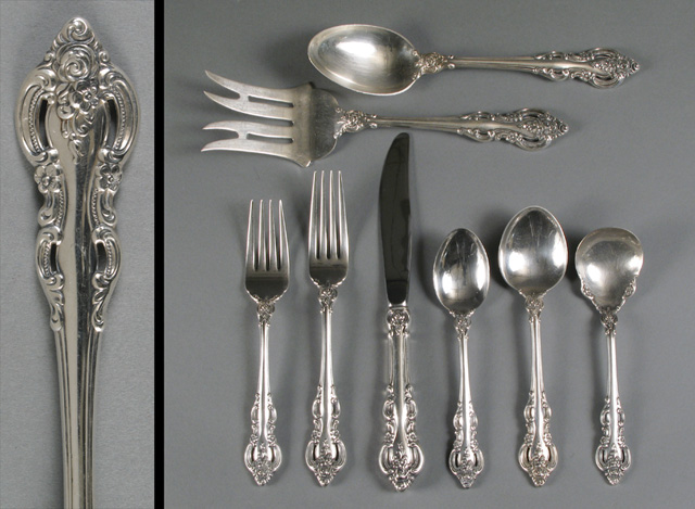 Appraisal: TOWLE STERLING SILVER FLATWARE SET pieces in the El Grandee