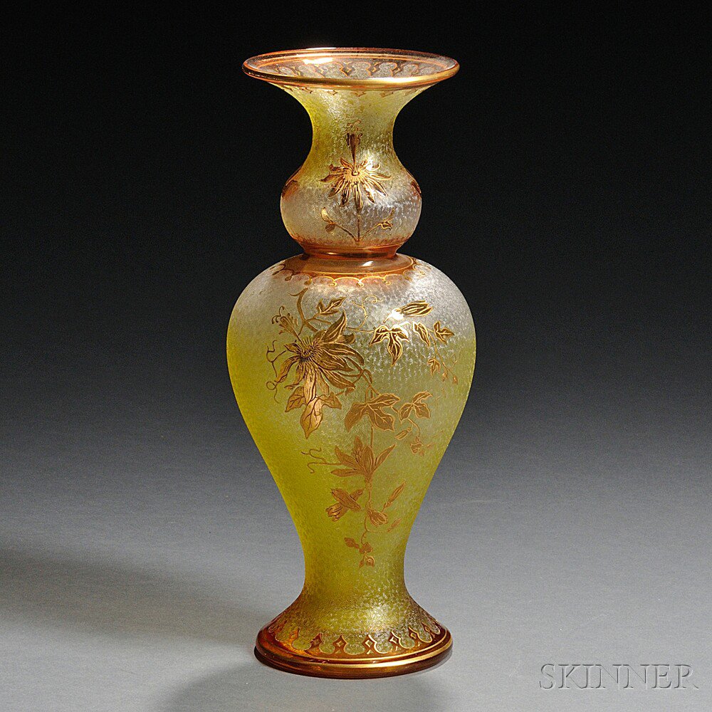 Appraisal: St Louis Cameo Glass Vase Art glass France th century