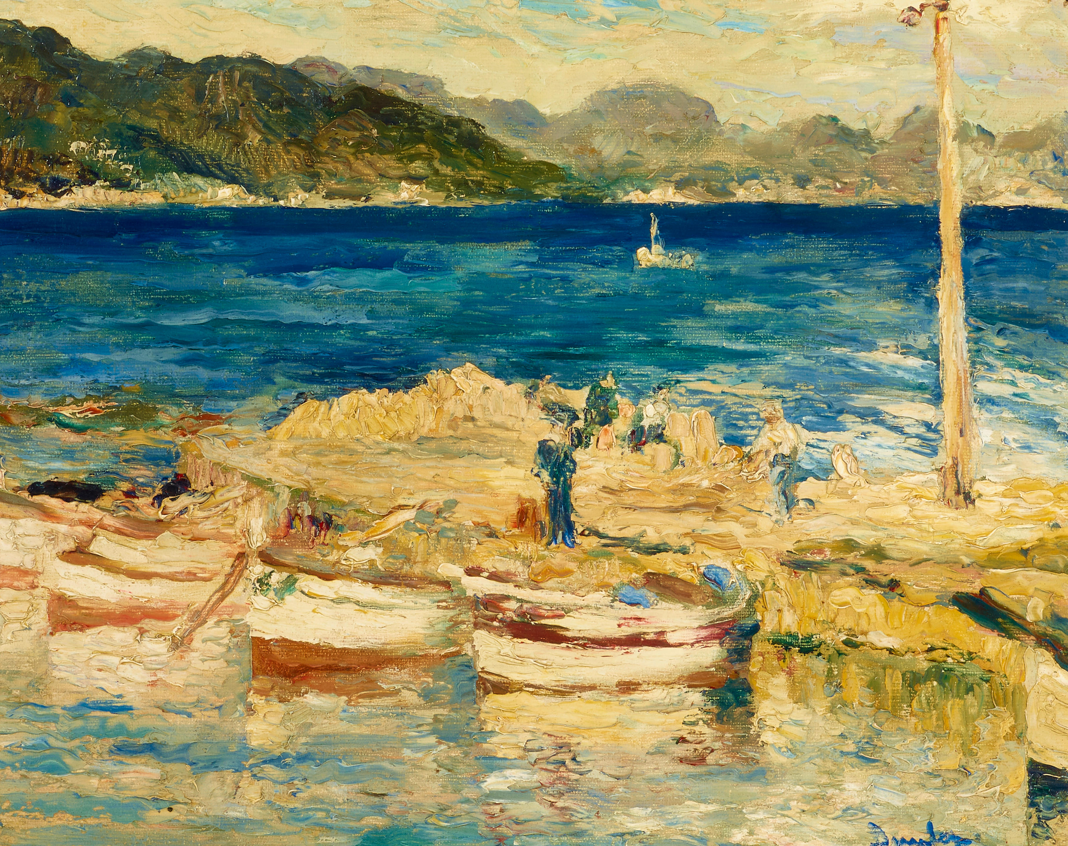 Appraisal: RONALD OSSORY DUNLOP BRITISH - THE PORT ST TROPEZ X