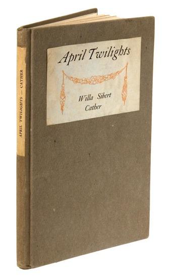 Appraisal: CATHER WIlla Sibert April Twilights Boston Richard G Badger vo