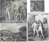 Appraisal: Nicolas Toussaint Charlet French - Lot of four lithographs on