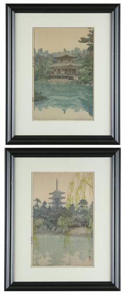 Appraisal: Hiroshi Yoshida - Two Color Woodblocks both prints are from