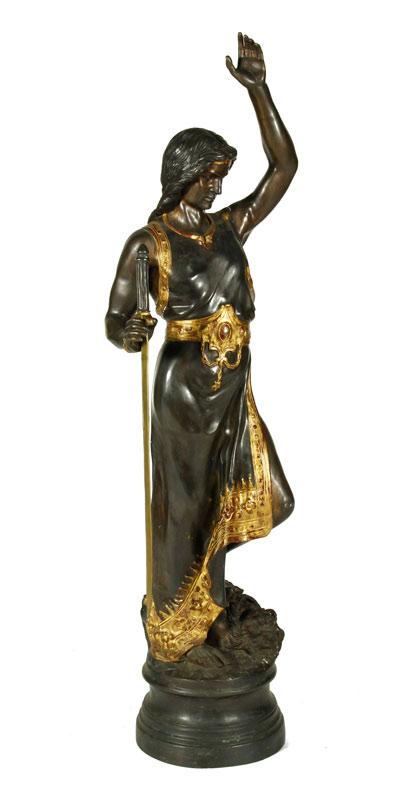 Appraisal: - th C Bronze Sculpture of Judith th Century sculpture