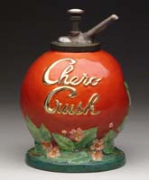 Appraisal: CHERO-CRUSH CERAMIC SYRUP DISPENSER Fabulous example of this seldom seen