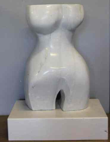 Appraisal: Midcentury Marble Torso Sculpture Beautifully executed Apparently not signed From