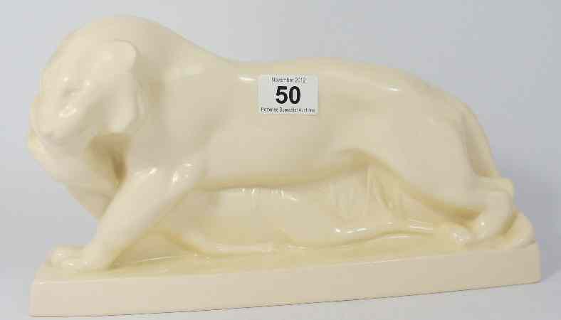 Appraisal: Wedgwood cream figure of a Panther with Deer height cm