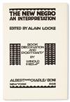 Appraisal: LITERATURE AND POETRY LOCKE ALAIN EDITOR The New Negro Book