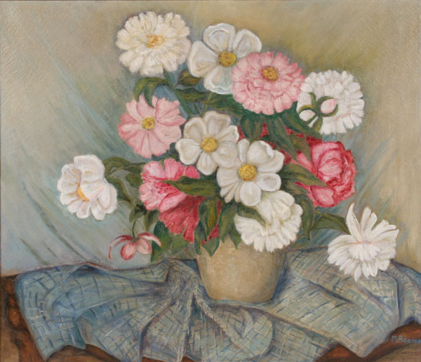 Appraisal: Margaret Graham Boroughs Adams American - floral still life oil