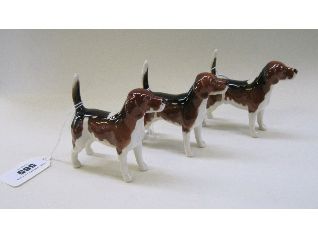 Appraisal: Three Beswick figures of 'Ch Wendover Billy' no