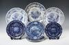 Appraisal: PLATES - Includes Blue Transferware Plates Clews States with views