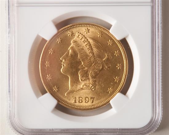 Appraisal: Twenty Dollar Gold Piece Certified NGC Grade Guaranteed authentic UNC