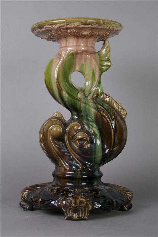 Appraisal: An American Pottery Jardiniere and Pedestal Height inches