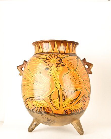 Appraisal: South American Pottery Vase Unsigned H