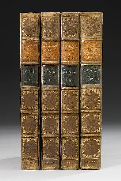 Appraisal: Boswell James The Life of Samuel Johnson London volumes vo