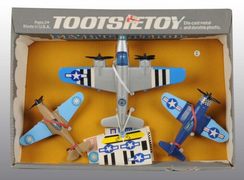 Appraisal: Lot of Tootsie Toy Airplane Rocket Sets Description Circa s