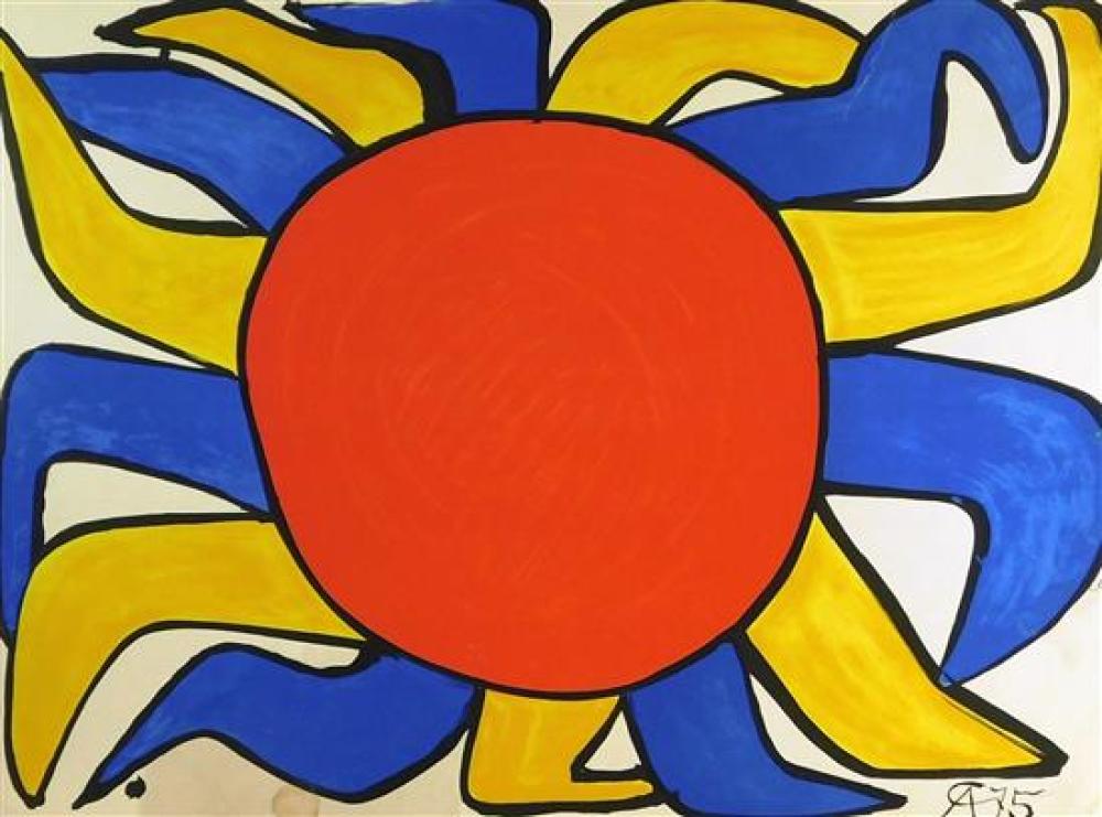 Appraisal: Alexander Calder United States - Soleil Lithograph Ed one image