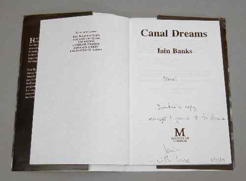 Appraisal: Iain Banks - ''Canal Dreams'' published by MacMillan London first