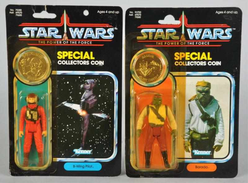 Appraisal: Lot of Star Wars POF Carded Figures Description Includes B-Wing