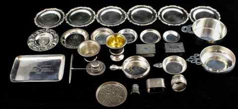 Appraisal: GROUP OF AMERICAN SILVER AND PLATE including a Thomas Co