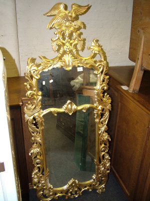 Appraisal: A NOTE PAIR OF Georgian style giltwood pier mirrorS the