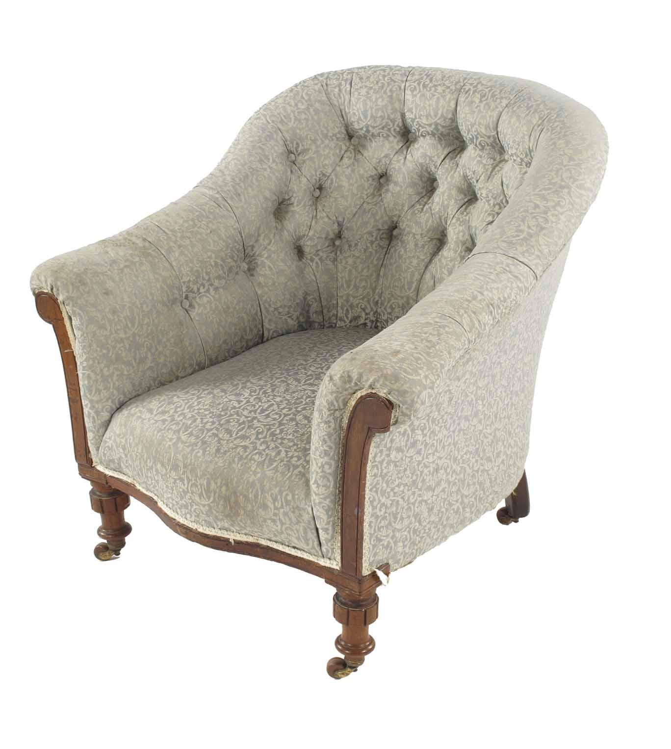 Appraisal: A late Victorian easy armchair