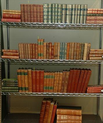 Appraisal: Group of Cloth and Leather-Bound Classic Literature Books