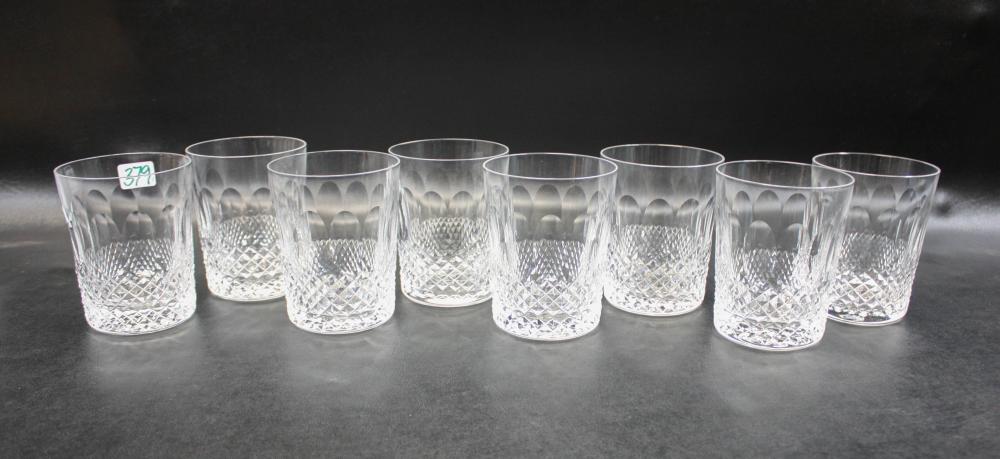 Appraisal: SET OF EIGHT WATERFORD CUT CRYSTAL DRINKWARE in the Colleen