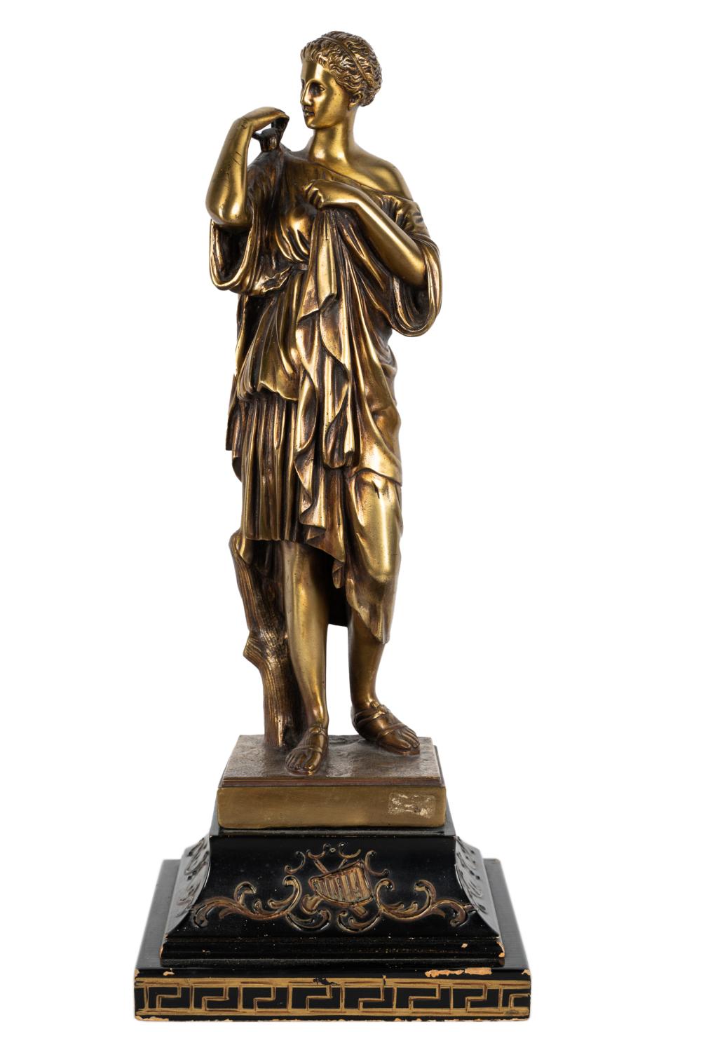 Appraisal: AFTER EMILE LOUIS PICAULT GILT BRONZE ALLEGORICAL FIGUREsigned to base