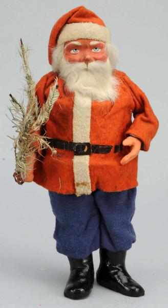 Appraisal: Composition Santa Holding Fir Tree Composition face and hands with