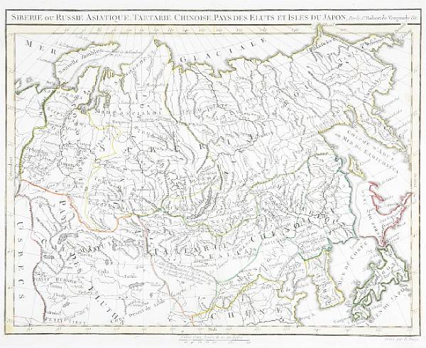 Appraisal: Map--Siberia Robert de Vaugondy Gilles and Didier Siberie ou Russie