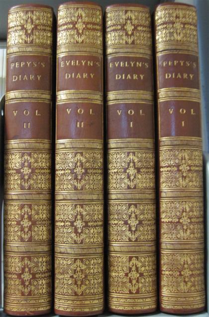 Appraisal: vols English Diaries - Evelyn Pepys Evelyn John Memoirs of