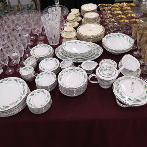 Appraisal: pc Noritake China Lynwood DinnerService for with extras servers platinum