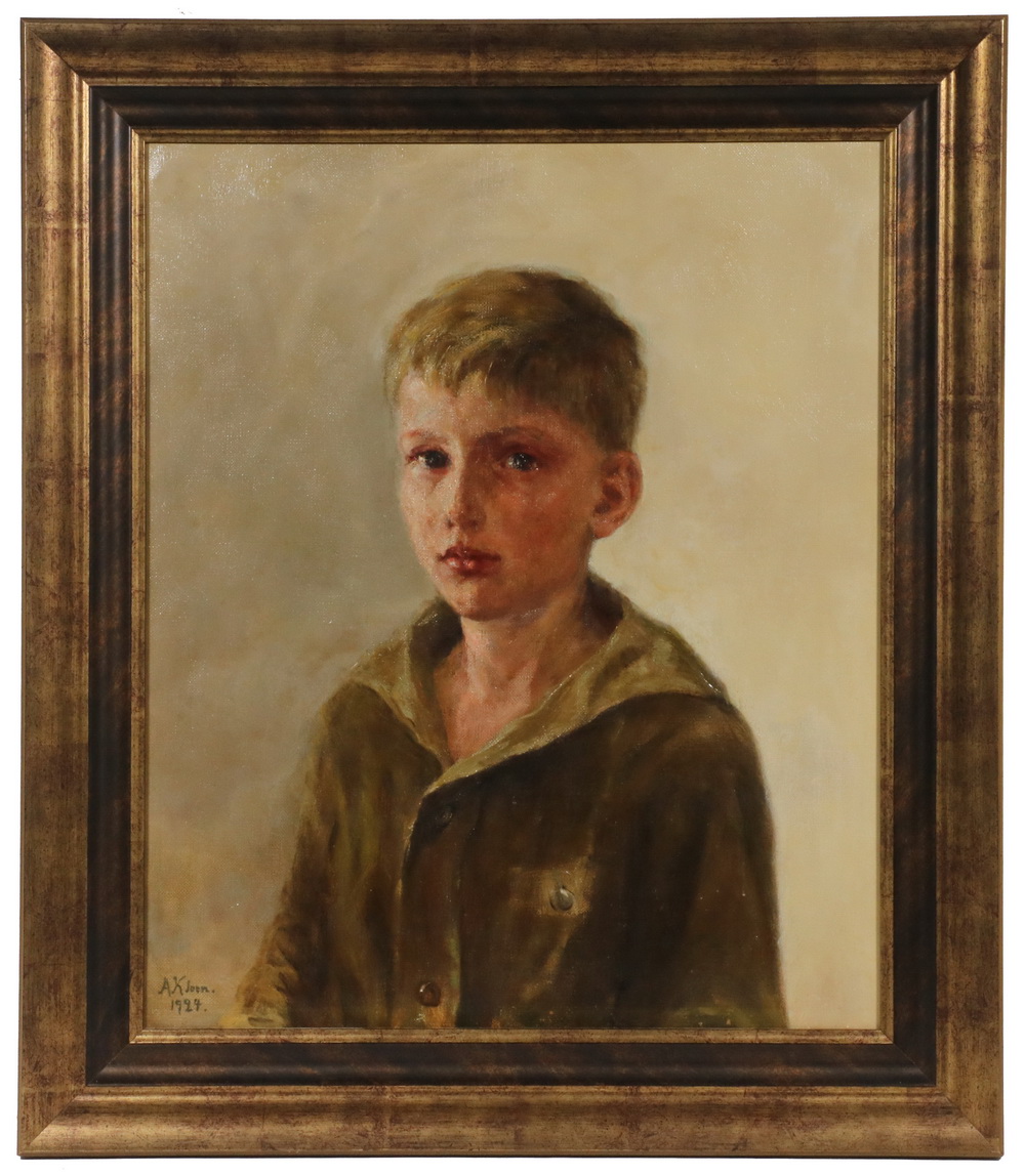 Appraisal: ANDREA KLEEN CT - Portrait of a Young Blonde Haired